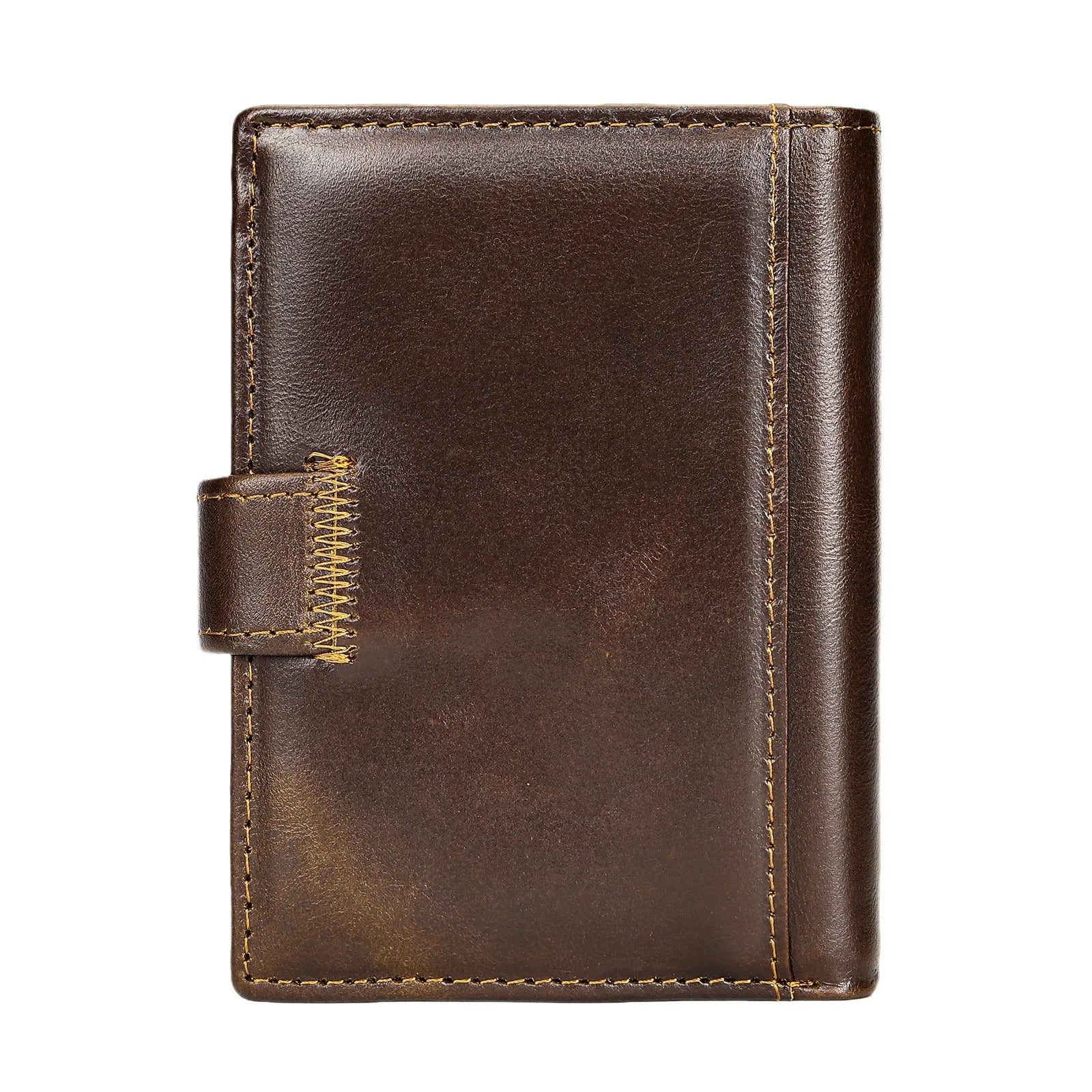 Genuine Leather Mens Wallet Multifunction Passport Holder Premium Cowhide Fashionable
